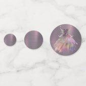 Bohemian Fairy Ball Gown | Gedempte Ombre-wijnglan Confetti (Achterkanten)