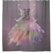 Bohemian Fairy Ball Gown | Gedempte Ombre-wijnglan Douchegordijn (Voorkant)
