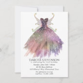 Bohemian Fairy Ball Gown | Gedempte Ombre-wijnglan Kaart (Voorkant)