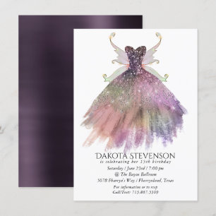 Bohemian Fairy Ball Gown   Gedempte Ombre-wijnglan Kaart
