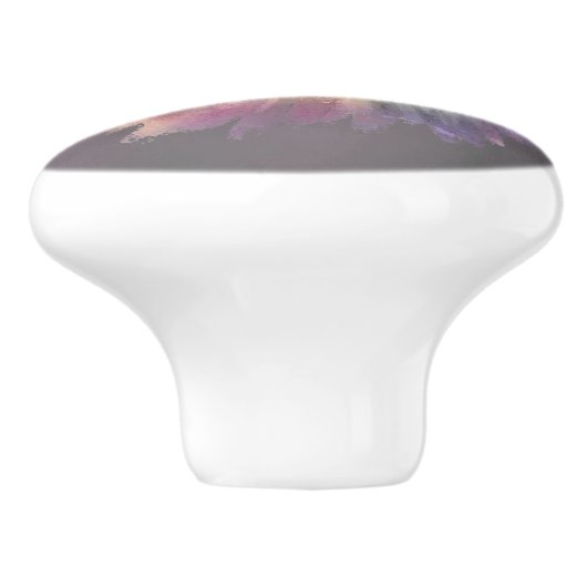 Bohemian Fairy Ball Gown | Gedempte Ombre-wijnglan Keramische Knop (Zijkant)