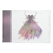 Bohemian Fairy Ball Gown | Gedempte Ombre-wijnglan Kussensloop (Achterkant)