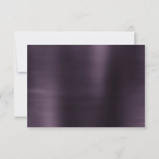 Bohemian Fairy Ball Gown | Gedempte Ombre-wijnglan RSVP Kaartje (Achterkant)