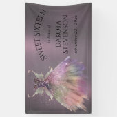 Bohemian Fairy Ball Gown | Gedempte Ombre-wijnglan Spandoek (Verticaal)