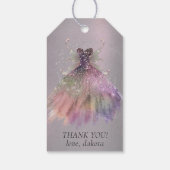 Bohemian Fairy Ball Gown | Muted Ombre Dank u Cadeaulabel (Achterkant)