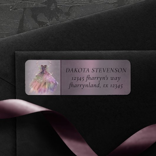 Bohemian Fairy Gown | Glam Dusty Plum Paarse Etiket