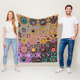 Bohemian Fantasy Boho Klimt Jewel Pattern Fleece Deken