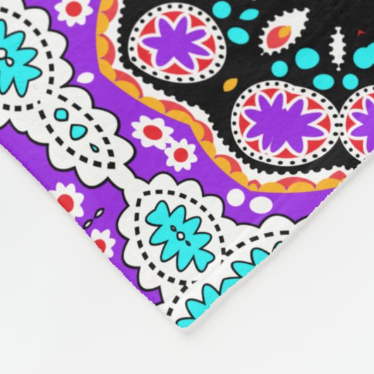 Bohemian Fantasy Boho Klimt Jewel Pattern Fleece Deken (Hoek)