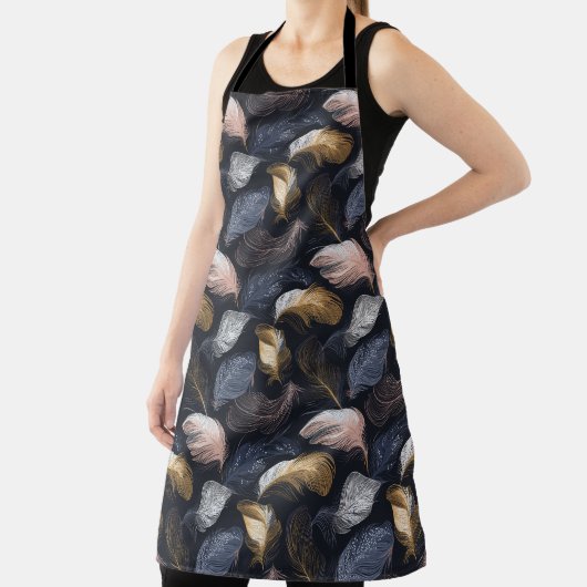 Bohemian Feather All-Over Print Schort (Insitu)