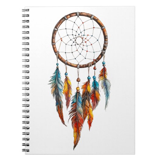 Bohemian Feather Dreamcatcher Notitieboek (Voorkant)