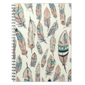 Bohemian Feather Fabric Notitieboek (Voorkant)