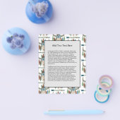 Bohemian Feathers Dreamweaver Blue Antler Arrow Flyer (Enkel)