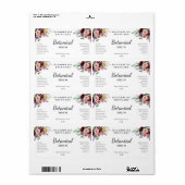 Bohemian Floral Bouquet Face Serum Labels (Full Sheet)