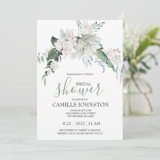 Bohemian Floral Bridal Shower Kaart