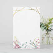 Bohemian Floral Briefpapier (Staand voorkant)