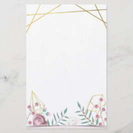 Bohemian Floral Briefpapier