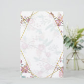 Bohemian Floral Briefpapier (Staand voorkant)
