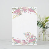 Bohemian Floral Briefpapier (Staand voorkant)