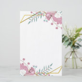Bohemian Floral Briefpapier (Staand voorkant)
