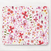 Bohemian Floral Bright Waterverf Muismat (Voorkant)