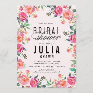 BOHEMIAN FLORAL bruiloft uitnodiging