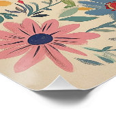Bohemian Floral Custom Art Print Perfect Poster (Hoek)