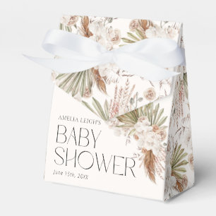 Bohemian Floral & Feather Baby shower Bedankdoosjes