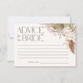 Bohemian Floral & Feathers Advies voor Bruid Kaart (Voorkant)