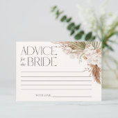 Bohemian Floral & Feathers Advies voor Bruid Kaart (Staand voorkant)