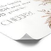 Bohemian Floral & Feathers Mimosa Bar Poster (Hoek)