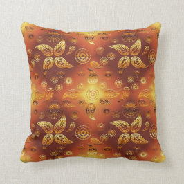 Bohemian Floral Golden Retro Kussen