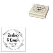 Bohemian Floral Lijst & Arrows Aangepast Rubberstempel (Gestempeld)