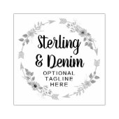 Bohemian Floral Lijst & Arrows Aangepast Rubberstempel (Afrduk)