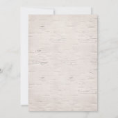 Bohemian Floral Lijst - Navy Blue Wedding Kaart (Achterkant)