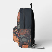 Bohemian Floral Monogram Bedrukte Rugzak (Rechts)