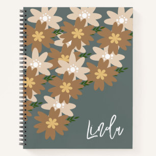 Bohemian Floral Name Notitieboek