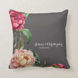 Bohemian Floral Personalized Cushion Sierkussen