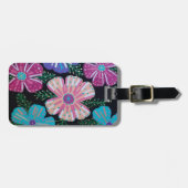 Bohemian Floral Print Bagagelabel (Voorkant horizontaal)