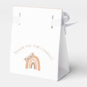 Bohemian Floral Rainbow Pink Pastel Favor Box Bedankdoosjes (Achterkant)