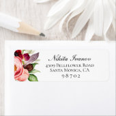 Bohemian Floral Return Address Etiket (Insitu)