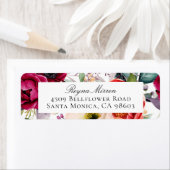 Bohemian Floral Return Address Etiket (Insitu)