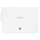 Bohemian Floral Romance Weddenschap Hartelijk dank (Achterkant Horizontaal)