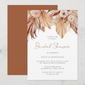 Bohemian Floral Terracotta Boho Vrijgezellenfeest Kaart (Voorkant / Achterkant)