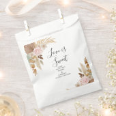 Bohemian Floral Terracotta Wedding Bedankzakje (Geknipt)