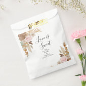 Bohemian Floral Terracotta Wedding Bedankzakje (Gezegeld)