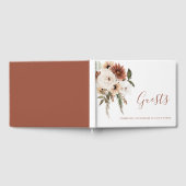 Bohemian Floral Terracotta Wedding Gastenboek (Volledig)