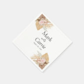 Bohemian Floral Terracotta Wedding Servet (Hoek)