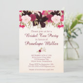 Bohemian Floral Vrijgezellenfeest Tea Party Invita Kaart (Staand voorkant)