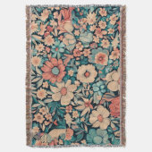 Bohemian Flower Fabric Deken (Voorkant Verticaal)