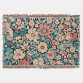 Bohemian Flower Fabric Deken (Voorkant)